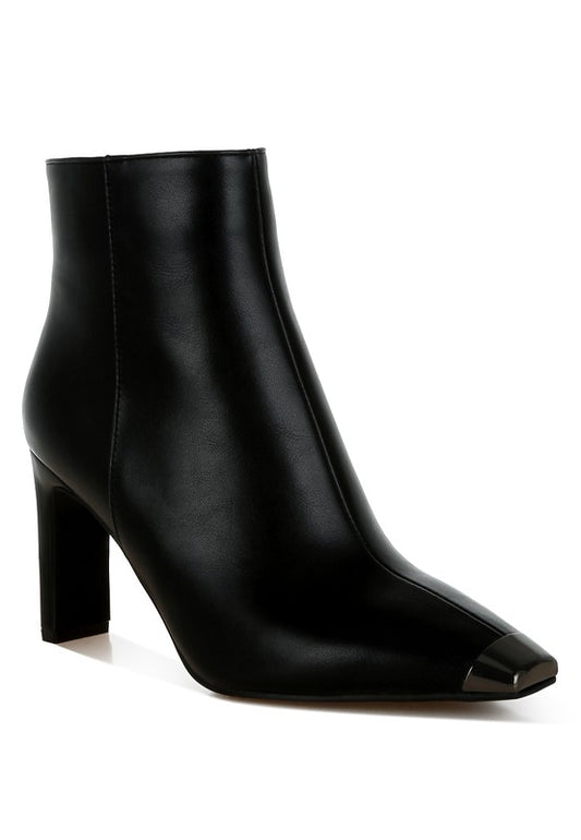 Orca Metallic Cap Toe Faux Leather Boots