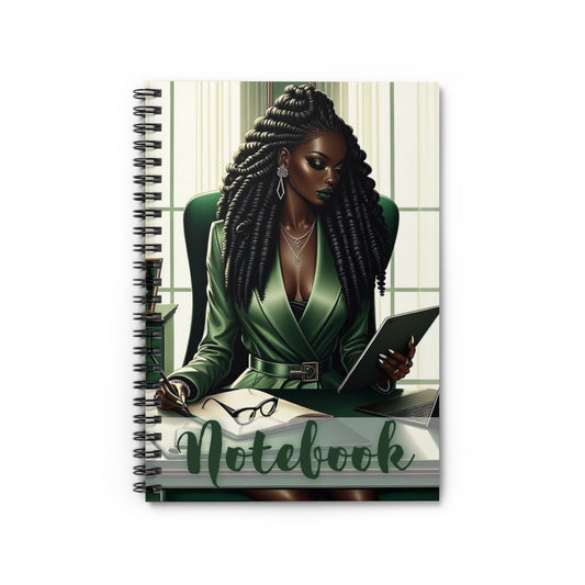 Boss Green Spiral Notebook - Ruled Line