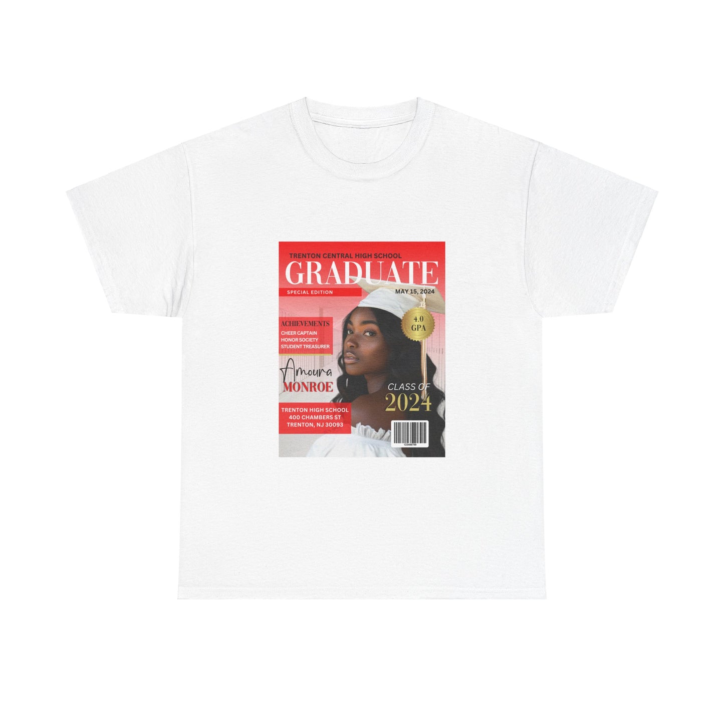 Graduate Magazine Cover Custom Unisex Tee