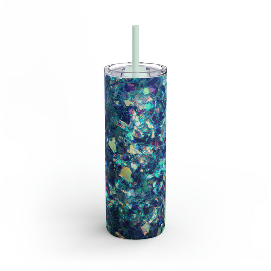 Stained Glass Skinny Matte Tumbler, 20oz