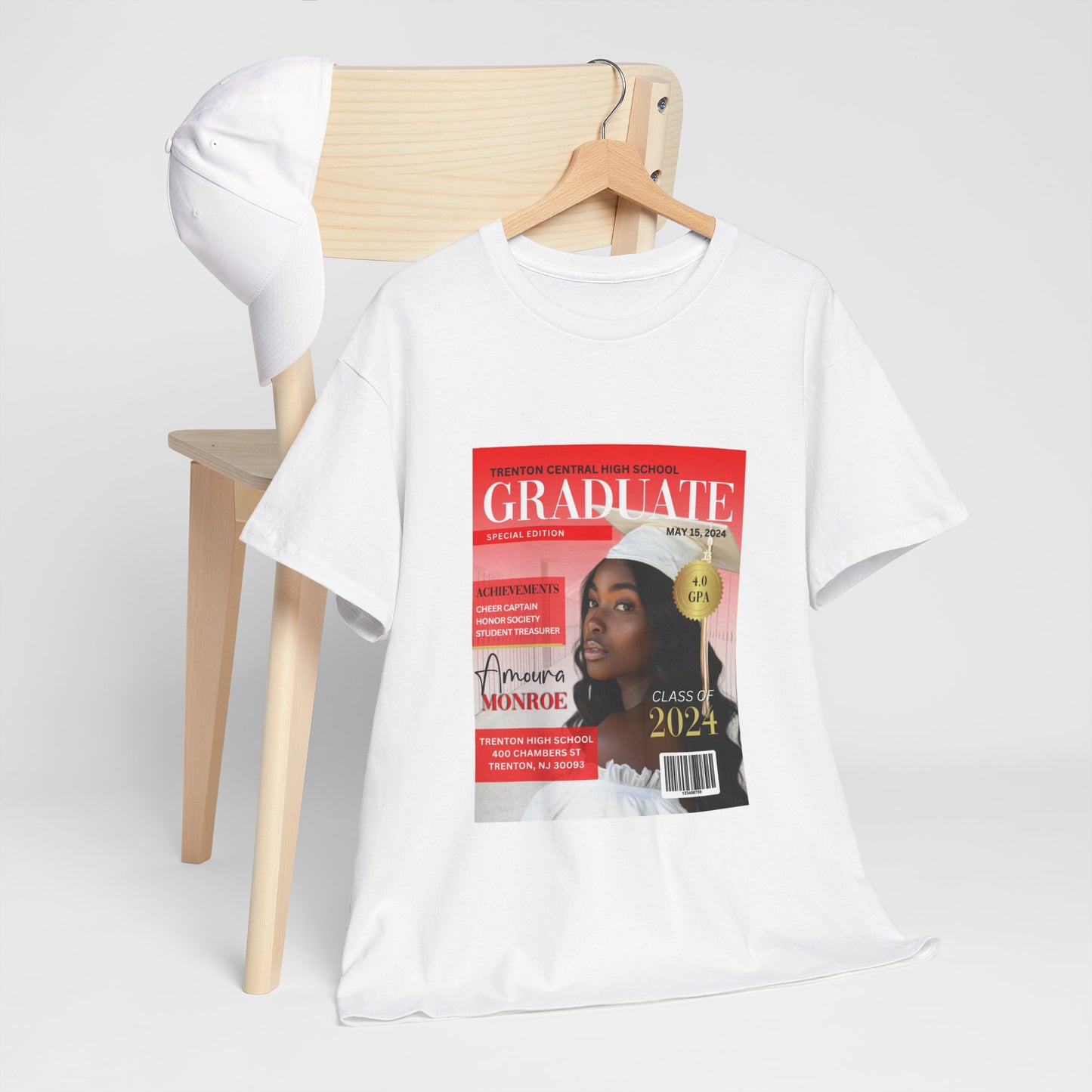 Graduate Magazine Cover Custom Unisex Tee