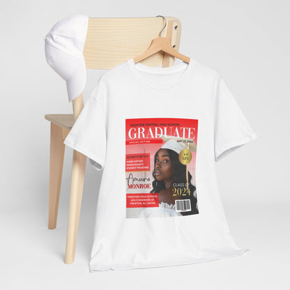 Graduate Magazine Cover Custom Unisex Tee