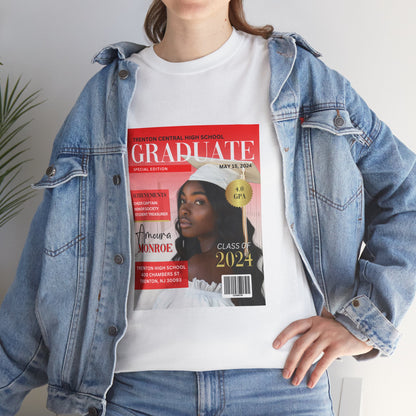 Graduate Magazine Cover Custom Unisex Tee