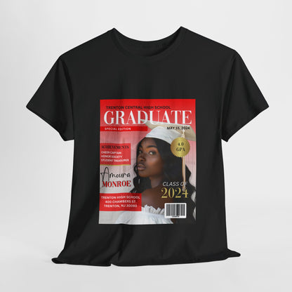 Graduate Magazine Cover Custom Unisex Tee