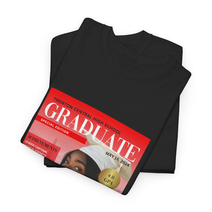 Graduate Magazine Cover Custom Unisex Tee