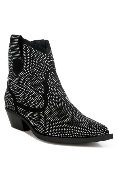 Costello Rhinestones Embellished Cowboy Boots