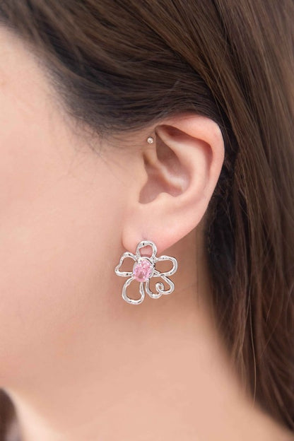 Doodle Flower Post Earrings