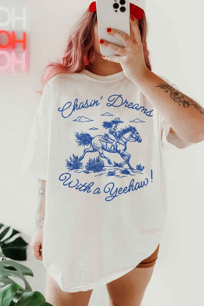 YEEHAW WESTERN COUNTRY OVERSIZED TEE