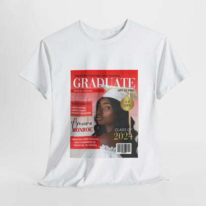 Graduate Magazine Cover Custom Unisex Tee