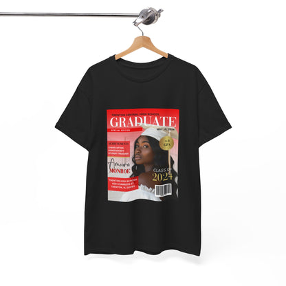 Graduate Magazine Cover Custom Unisex Tee