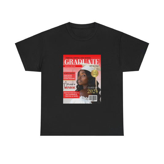 Graduate Magazine Cover Custom Unisex Tee