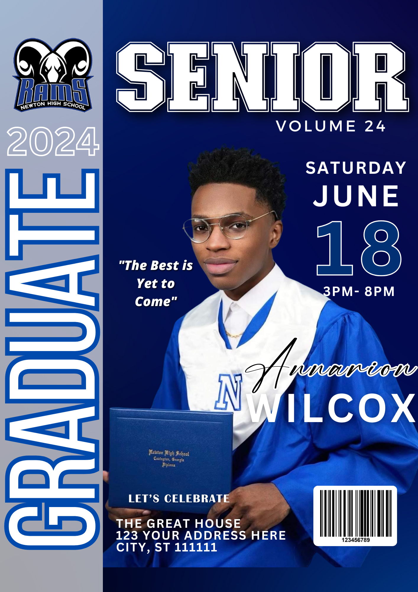 Graduation Magazine Cover