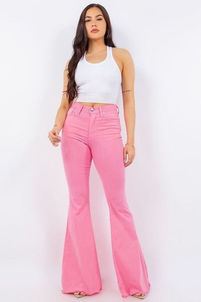 Bell Bottom Jean in Pink - Felicia Janell Collection