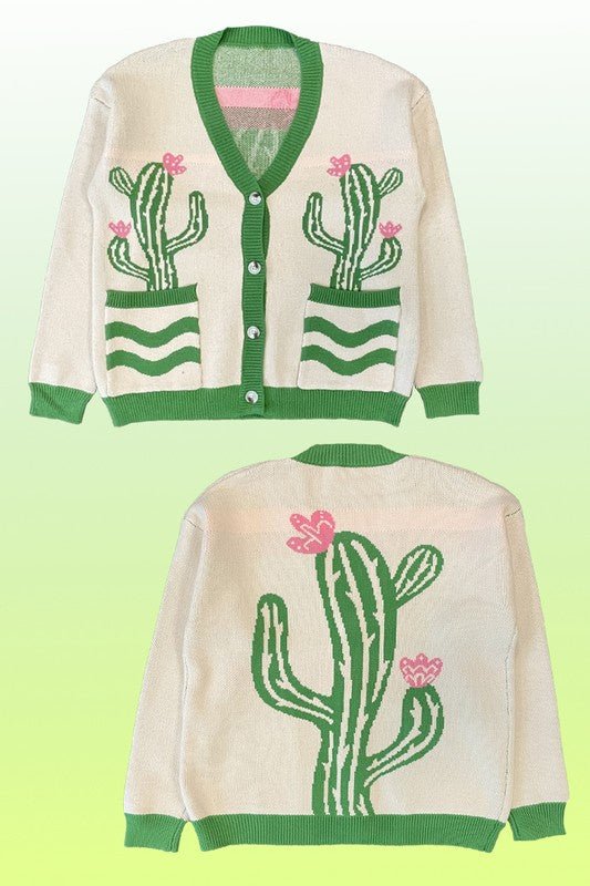 Cactus flower cardigan - Felicia Janell Collection