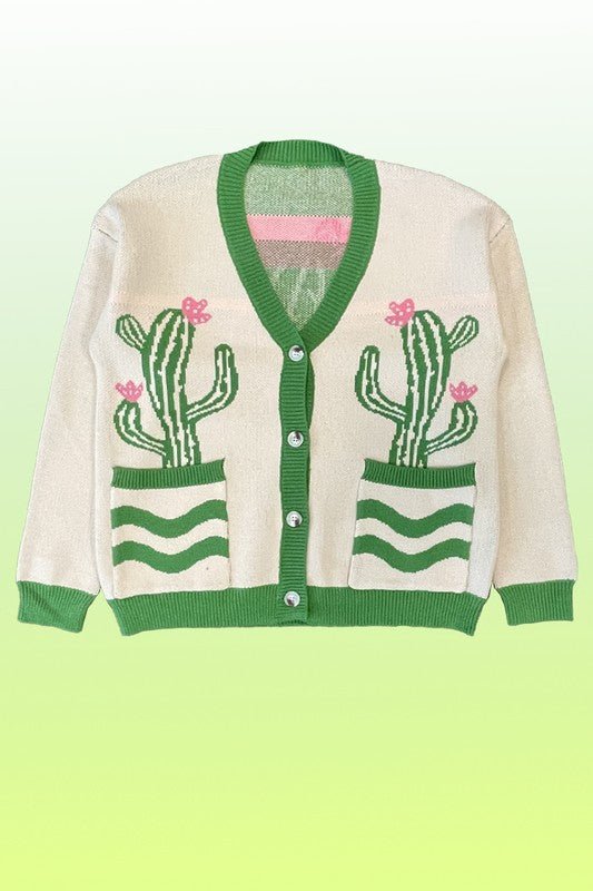 Cactus flower cardigan - Felicia Janell Collection